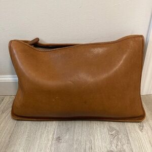 Brown Leather Coach Portfolio Bag XL